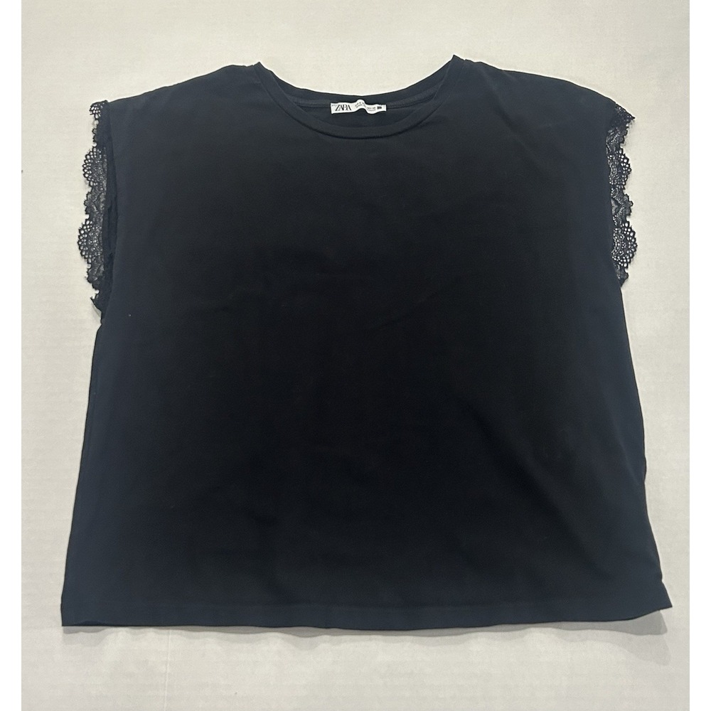 Women's ZARA Black Sleeveless Top Size Small
